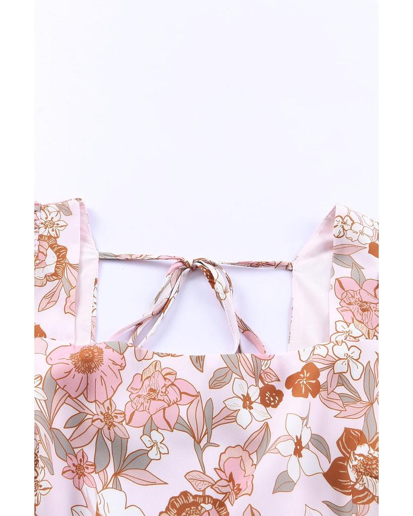 Azura Exchange Мини-платье с открытой спиной и квадратным вырезом, украшенное бантом