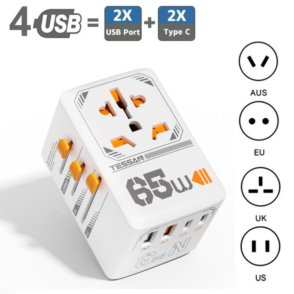 Настенная розетка адаптера питания для путешествий по всему миру из Австралии в Европу, Германию, Исландию, Великобританию