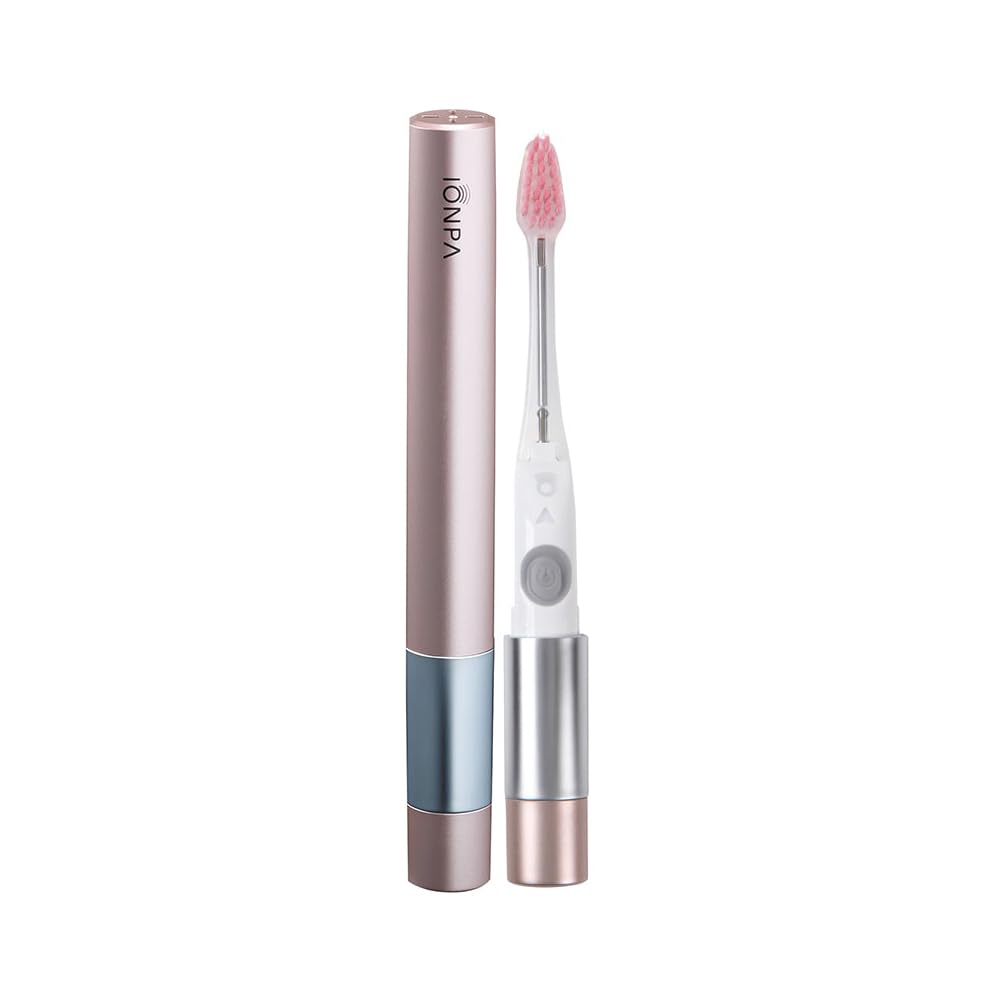 IONPA Sonic Vibration Toothbrush Beauty Body Pink Gold BDM-021PG (1 set)