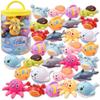 OzToy Ocean Fullback Animal Car Toy 30-Piece Set, Mixed Colors, Korean Popular Toys