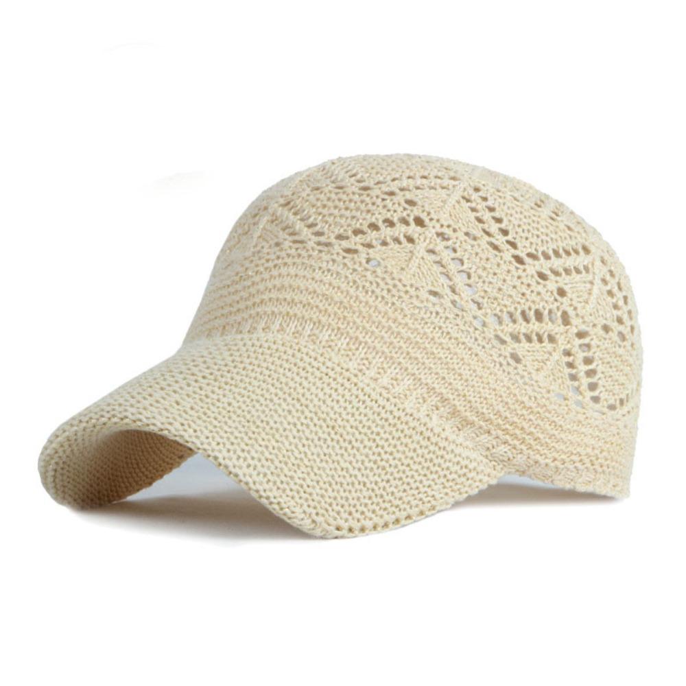 Retro Mesh Hat Casual Sun Hat Fashion Knitted Baseball Cap  Unisex