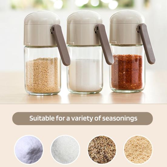 Количественный дозатор соли на 180/250 мл со стеклянной производственной банкой Прецизионная соль Влагостойкий Съемный Легко снимать