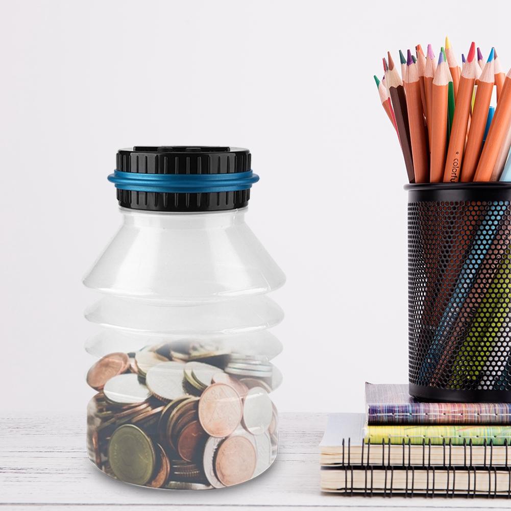 Цифровая копилка с ЖК-дисплеем, банка для подсчета монет евро, горшок для экономии денег