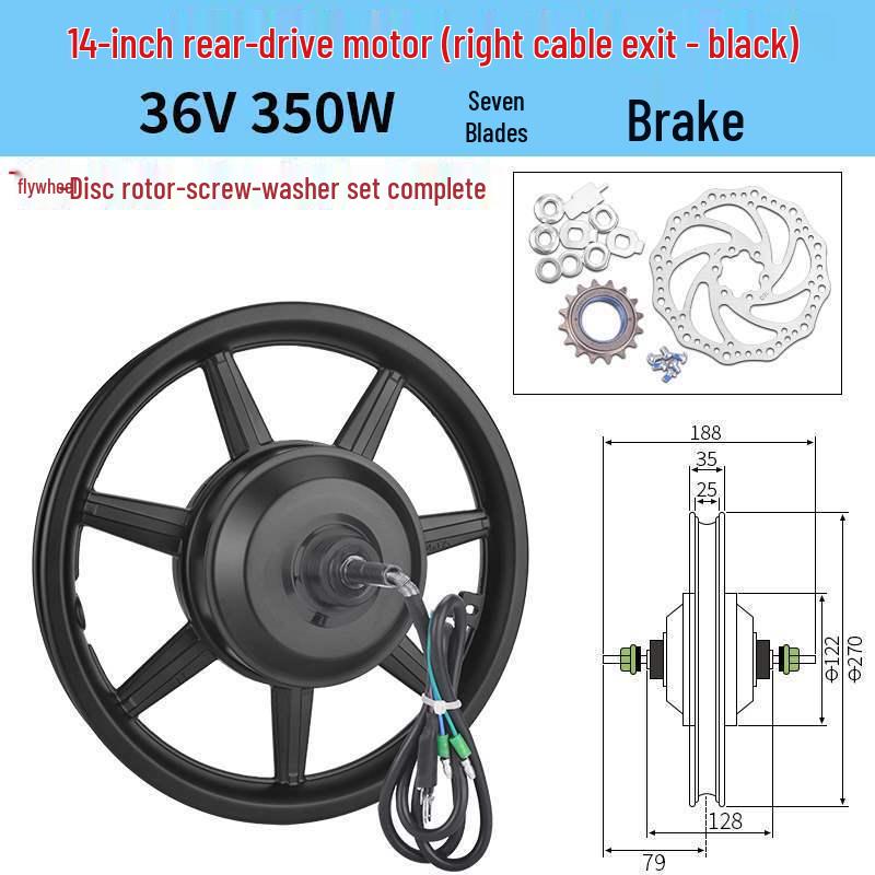 14-дюймовый складной электрический велосипед с высокоскоростным передним и задним мотор-колесом 36В/48В 350Вт/400Вт/500Вт