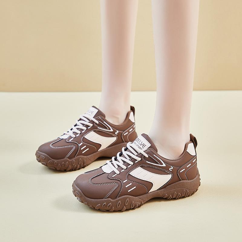 Мода 2025 Новые женские спортивные туфли на плоской подошве Нескользящая модная обувь Женская повседневная удобная женская обувь высокого качества