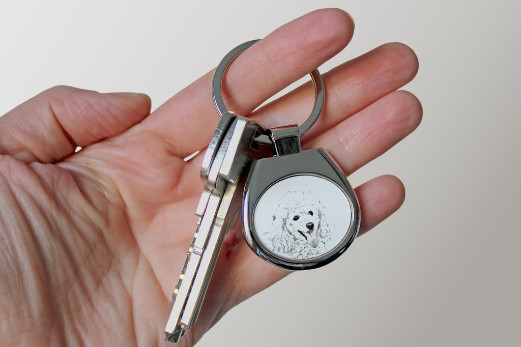 Poodle - Keychain with a Dog, Keychain with a Print, Personalized Pendant from the Art-Dog Brand