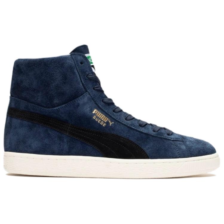 Puma Noah x Suede Classic Mid Сделано в Японии Электро-синий Унисекс Кроссовки Белый Черный 398315-01