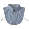 Mens Striped M-XXL Fake Collar for Women Shirt Detachable Collars Formal Business False Collar Half Shirt Neck Decor
