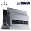 PULWTOP 11 In 1 USB C Docking Station 2 Screen Output 2 X HDMI 4K 60Hz 3 X USB 10Gbps 2 X USB A 5Gbps USB A RJ45 Ethernet 100W Output USB C To Host