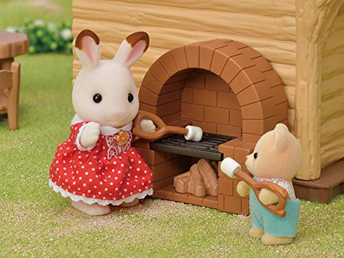 Sylvanian Families Дом для семейной поездки [Лесной захватывающий бревенчатый дом] CO-62 Игрушка, сертифицированная ST, Кукольный домик для детей от 3 лет и старше, Sylvanian Families, Epoch