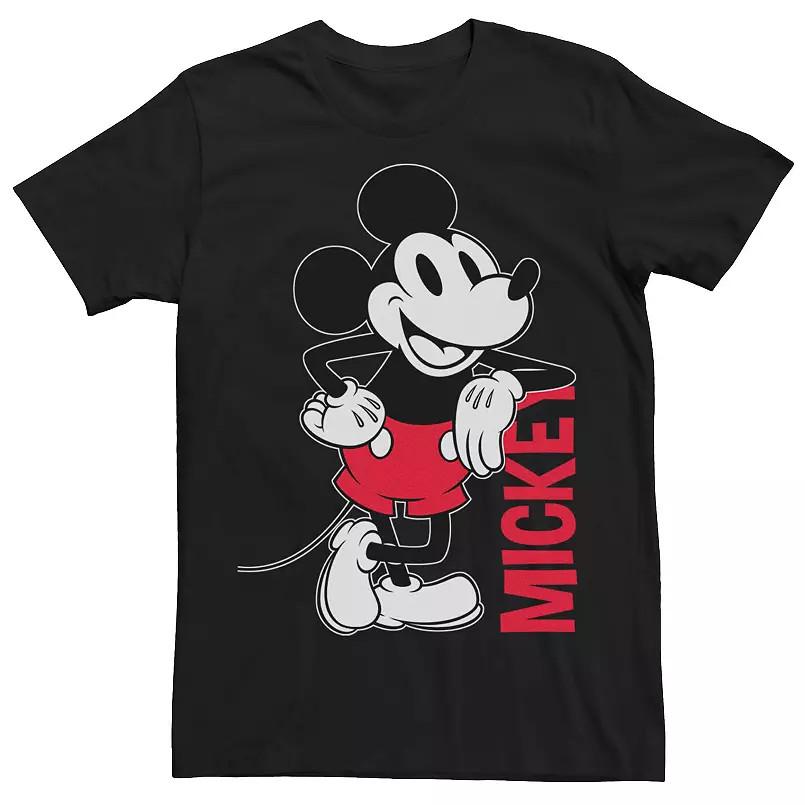 Черная унисекс футболка с контуром Микки Мауса от Disney