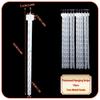 10 шт. Пластиковые подвесные полоски для снеков, Подвеска для выкладки снеков в магазине с крючками, Стеллаж для супермаркета, Мерчандайзинговый зажим для хранения