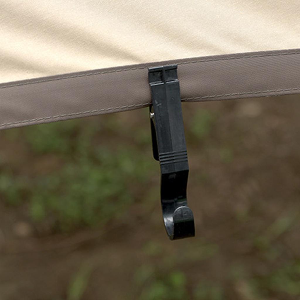 4 шт. крючки для крепления фонарей для кемпинга, навеса палатки, практичные прищепки, зажимы для гирлянд, крючки для занавесок для душа