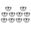 10pcs Soup Bowl 304 Stainless Steel Double Wall Reusable Salads Container Dishwasher Safe