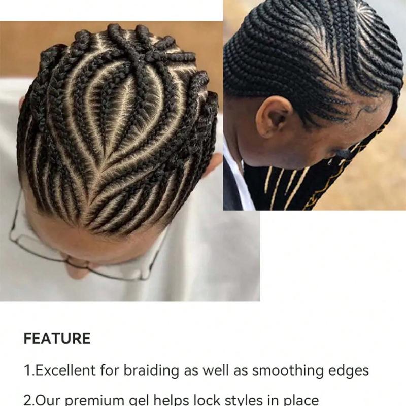250ml Traction Alopecia Styling Braiding Gel Edges Control Hair Shaping Cream Biotin Anti Break Hair Wax Anti Hair Loss Hair Care