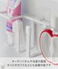 Yamazaki Jitsugyo Film Hook Baby Toothbrush Set Holder White x x hook not Tower Floating Storage Toothbrush Stand Toothbrush Holder 8472 Body W16.3