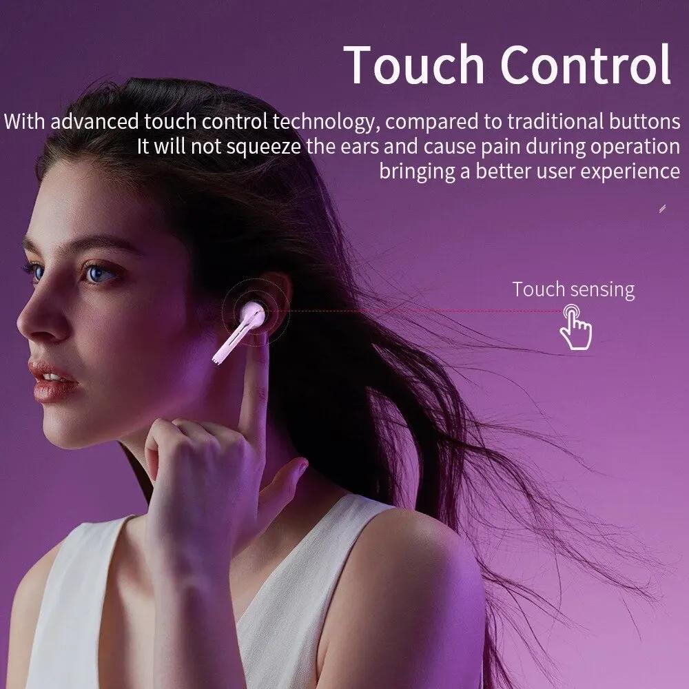 Наушники J18 для XIaomi бинауральные беспроводные HiFI стереонаушники Pop Up 5.0 Mini Sports Tws Bluetooth шумоподавляющая гарнитура