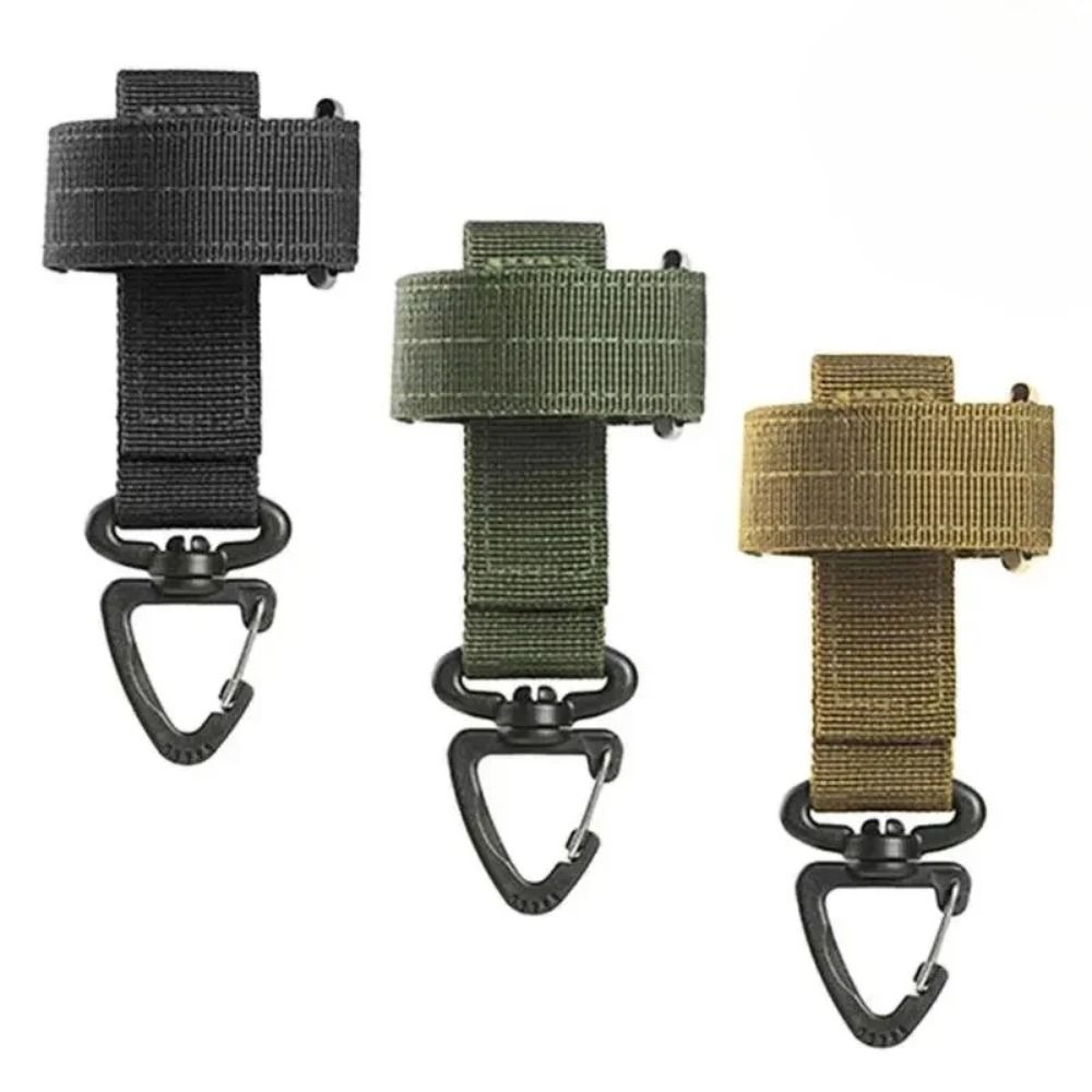 Rotatable-hanging Head Quick Release Gloves Hook Triangle Webbing Gloves Hook Glove Storage