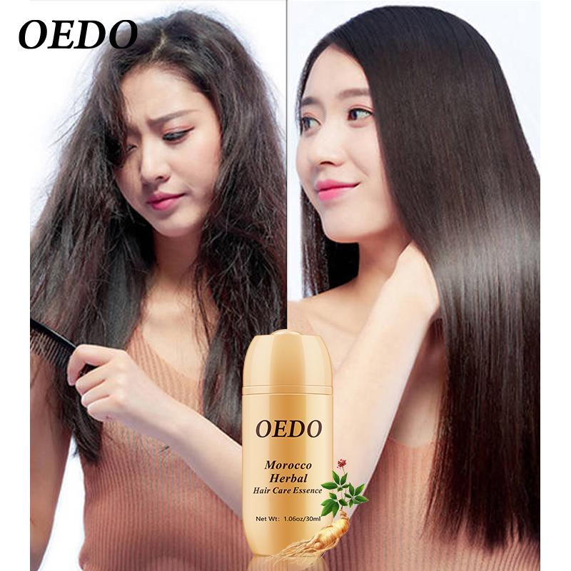 OEDO Эссенция для ухода за волосами на травах из Марокко для мужчин и женщин, быстрое мощное восстановление волос