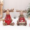 Large Christmas Reindeer Plush Doll Table Ornament Holiday Party Gift Home Decor