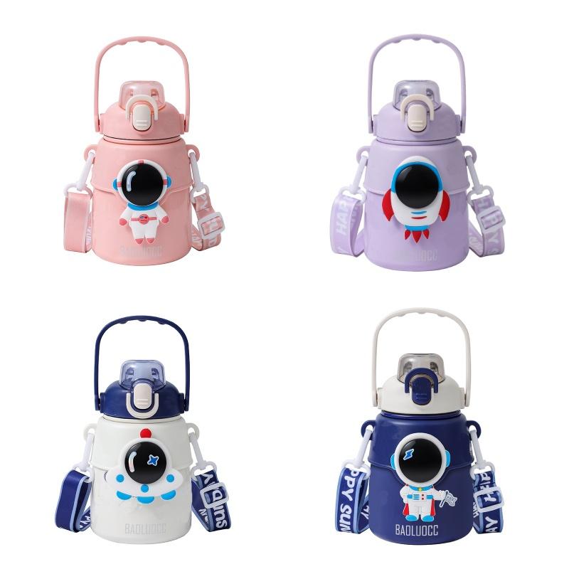 Стильная термокружка Hseen для детей, портативный термос, внутренняя часть из нержавеющей стали 316, внешняя часть из нержавеющей стали 304, вместимость 850 мл