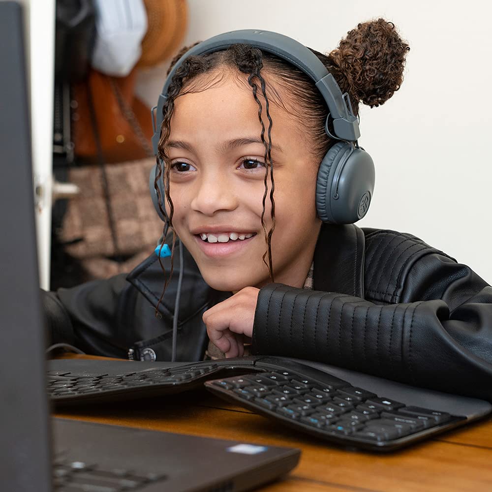 Headphones for Children Ages 6 and Up Elementary School Students Middle School Students Kids Wired Gaming Headset Headphones with Microphone JLab