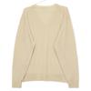 AURALEE 25Stainless Steel A25SV01IN Beige PRODUCT DYED Wool knit tops 3 beigeUsed