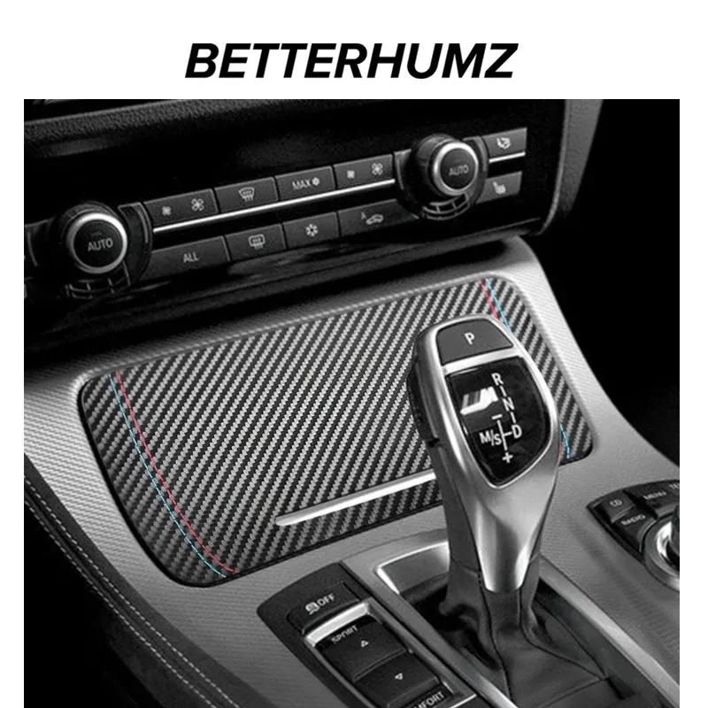 Для BMW F10 F18 5-й серии Сделано из алькантары Накладка на крышку ящика для хранения центральной консоли Наклейка Performance Аксессуары для интерьера автомобиля