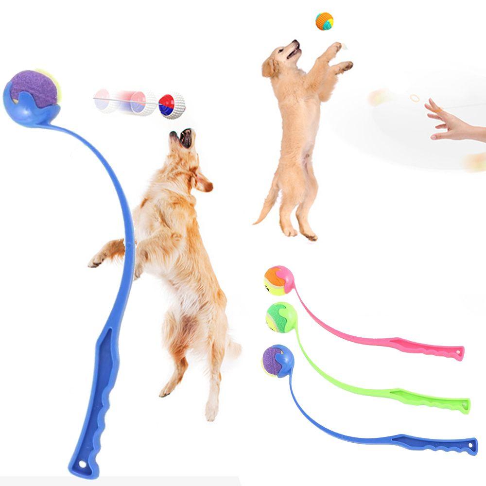 Natural Skills Tennis Chucker Toy Fetch Retrieve Dog Ball Thrower Launcher Interactive Dog Toys