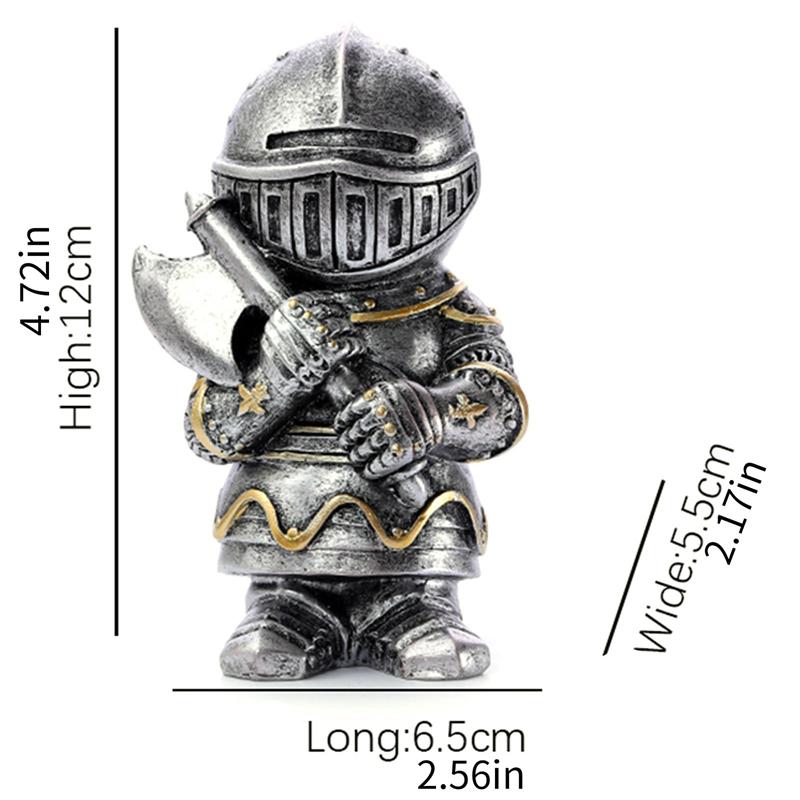 Гном орнамент статуя украшение для двора сад гоблин солдат рыцарь стража статуэтка доспехи миниатюрная скульптура украшение