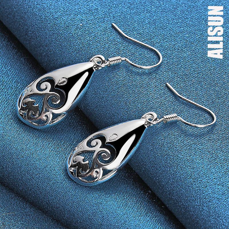 925 Sterling Silver Grimace Ear Piercing Earrings Fashionable Wedding Jewelry