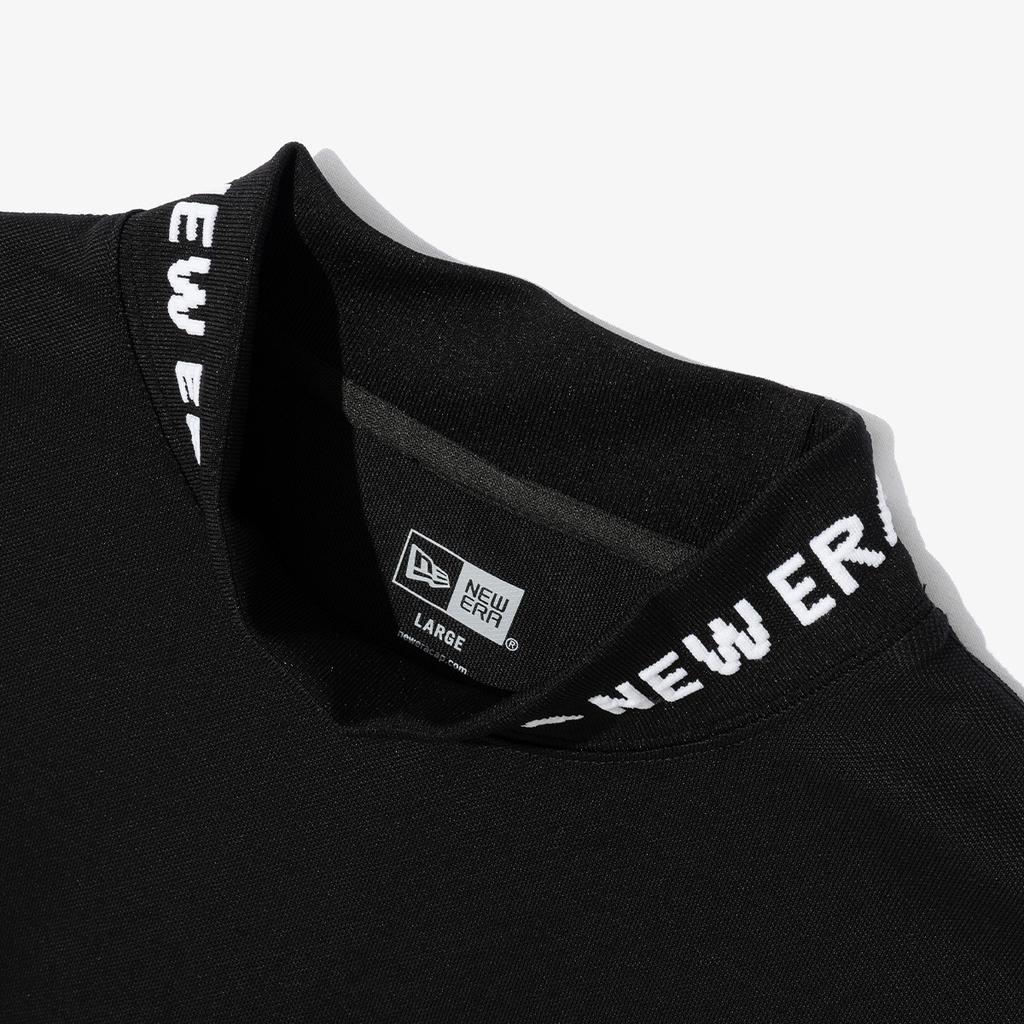 New Era SS25 Logo Short Sleeve Mock Neck Slim Fit T-Shirt Unisex Tops Black 14538641
