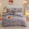 Winter Duvet Cover Thick Fleece Warm Flannel Coral Double Sided Velvet Bedding Single Double Queen King Size Quilt Cover