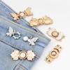 Metal Pins Waist Closing Button Removable Waist Clip Adjustable Detachable Tighten Waist Button Women Clothing Accessories