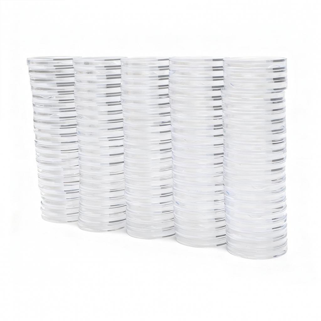 Collector's Choice 100Pcs Transparent Coin Holder Capsules Diameter 35mm