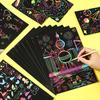 1 Set Children Diy Graffiti Book Montessori Educational Toys Rainbow Magic Scratch Off Paper For Kids Arts Scraping Painting Toy