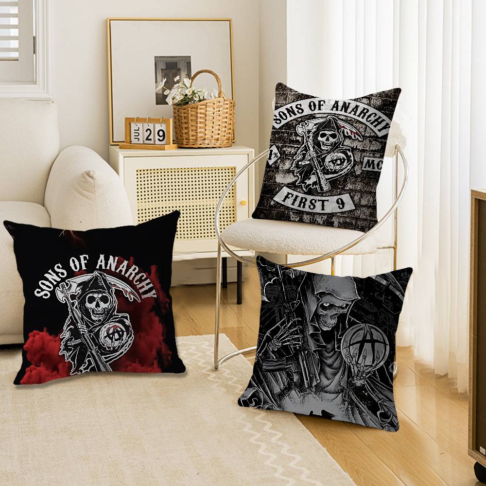 TV Sons of AAnarchy Decorative Room Aesthetics Pillow Case Home Decor Bedroom Sofa Bed Couch Pillow Cover x