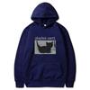Unisex Vintage Cat Print Hooded Sweatshirt With Kangaroo Pocket Casual Long Sleeve Pullover