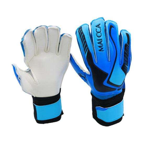 1 пара вратарских перчаток Утолщенные износостойкие противоскользящие прочные захваты на ладонях Пять пальцев Цветовое соответствие Двойные слои Защита запястий Футбол
