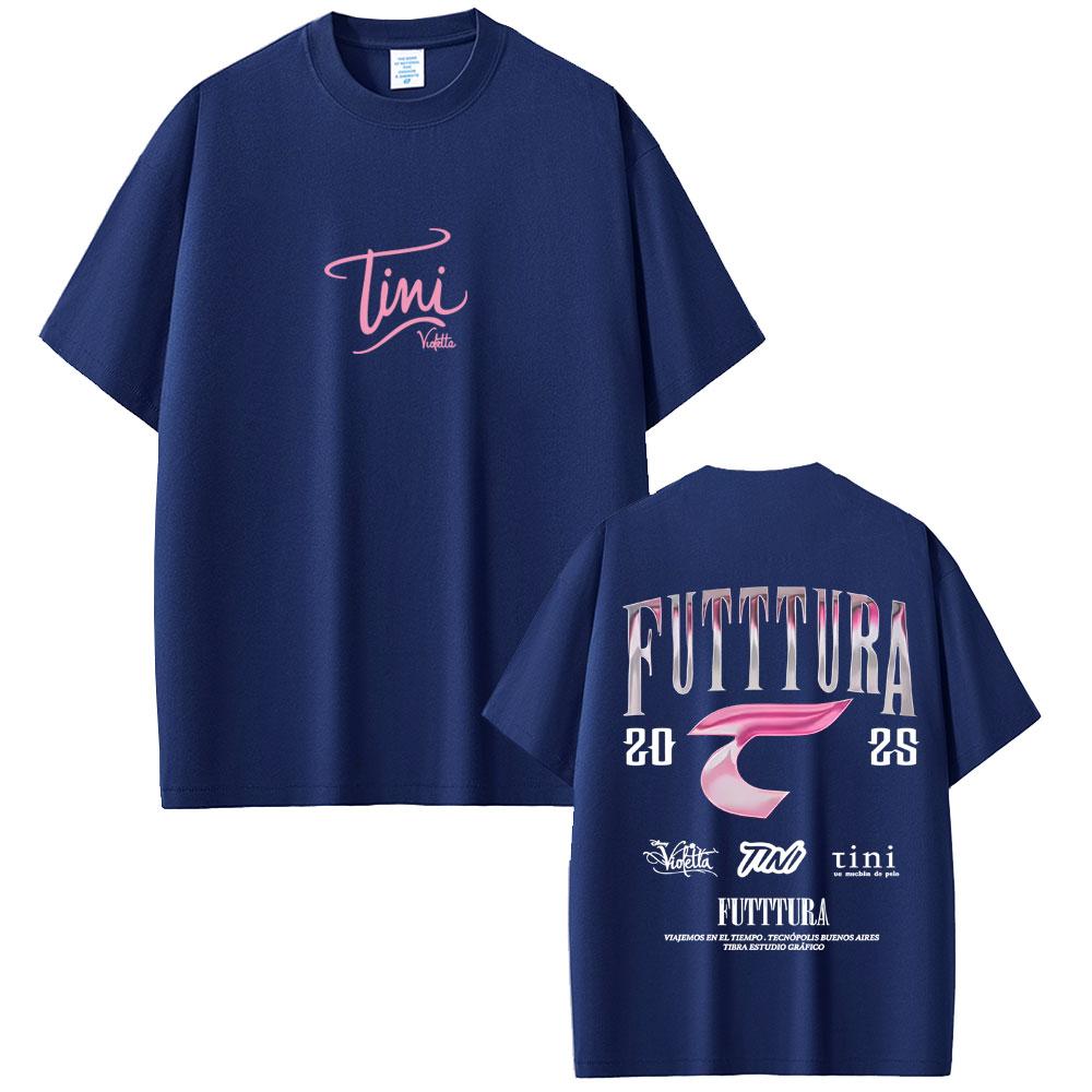 TINI Futttura 2025 Tour Tshirts Men Women Fashion Pop Music T Shirts Mens Casual Cotton Vintage Oversized Short Sleeve Tshirt