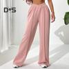 Женские брюки V-образной формы с высокой талией, прямые, широкие, длинные брюки, однотонные, свободного кроя, спортивные брюки для повседневной носки
