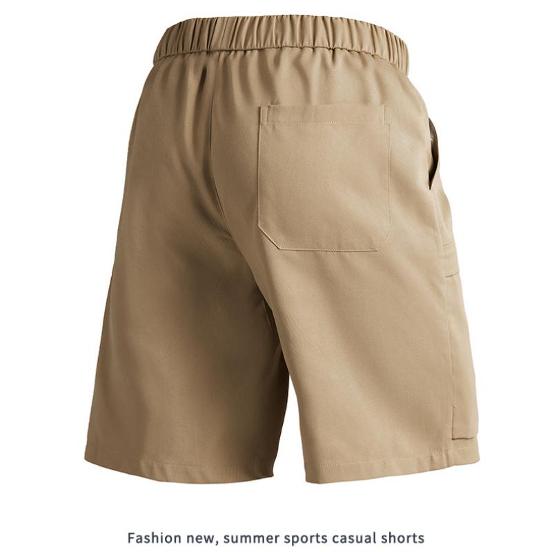 Мужские летние пляжные шорты, повседневные шорты с завязками, шорты-карго с несколькими карманами, мужские короткие брюки