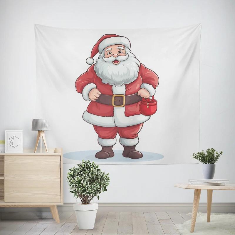 Рождественский Новый год Пингвин Сова Узор Гостиная Спальня Декоративный Гобелен