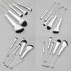 5 Pcs DIY Beaded Makeup Brush Metal Handle Makeup Brush Foundations Eyeshadow Eye Brush Makeup Colouring Accessories
