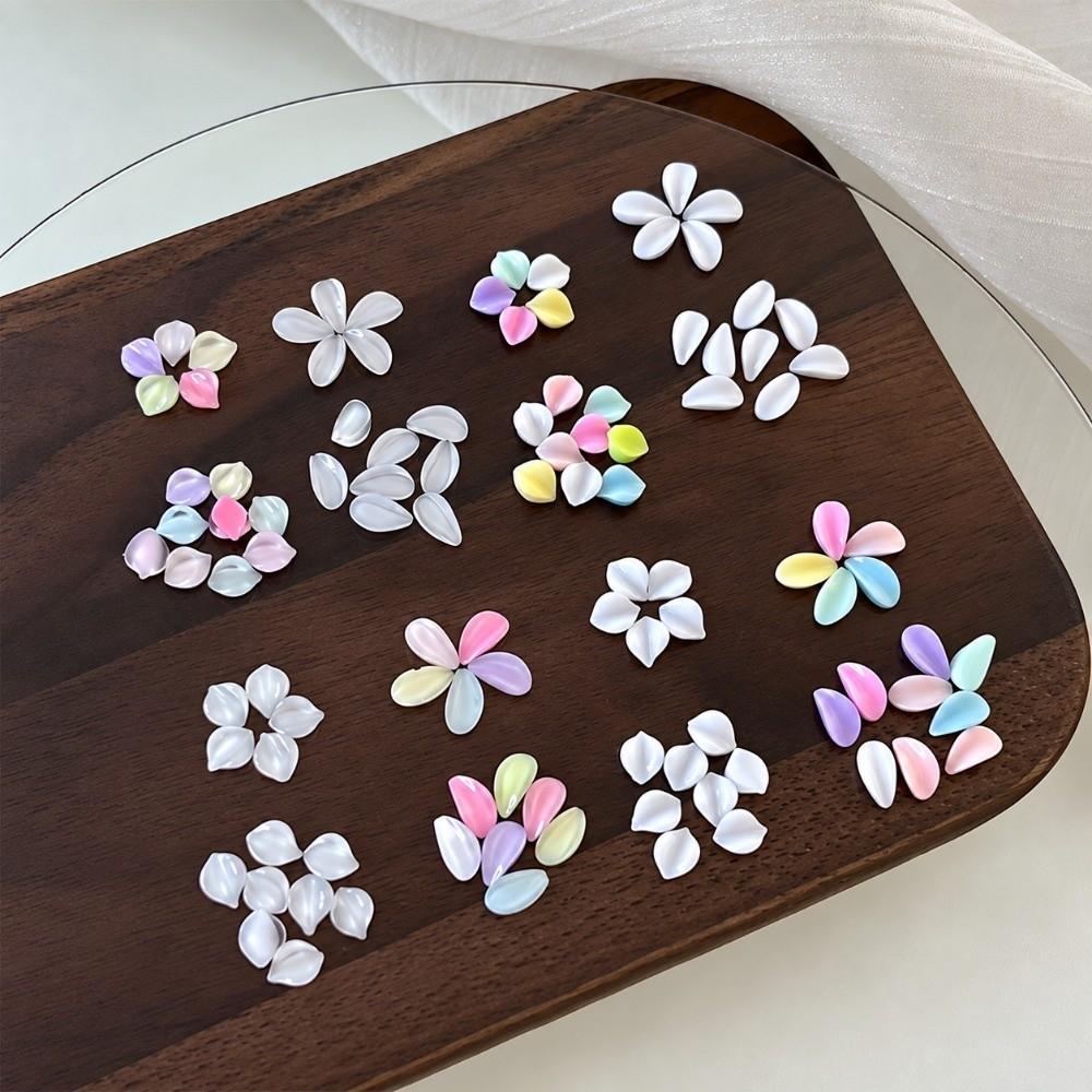 3D Flower Petals Nail Art Glitter Set Transparent Nail Charms Decorations Manicure Accessories