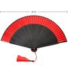Cotton Linen Cloth Folding Hand Fan Japanese Style Handheld Fan New Chinese Style Fan  Gift Giving