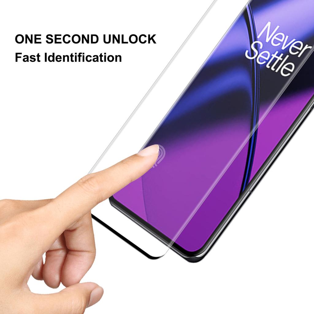 ENKAY HAT PRINCE For OnePlus 11 5G Anti-explosion Tempered Glass Film 3D Curved Side Glue HD Clear Anti-fingerprint Full Screen Protector