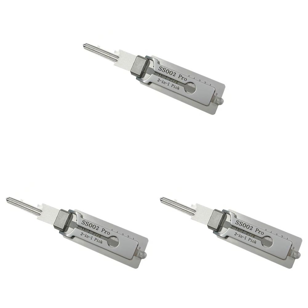 2-в-1 Нержавеющая сталь Декодер ключей Портативный Прецизионный Крючок И Отмычка Ручной Инструмент Набор для Извлечения O-образных колец Инструменты для Декодирования Замков Ремонтные Инструменты
