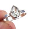 Natural Green Amethyst Gemstone Handmade 925 Solid Sterling Silver Ring S.7 N9L80