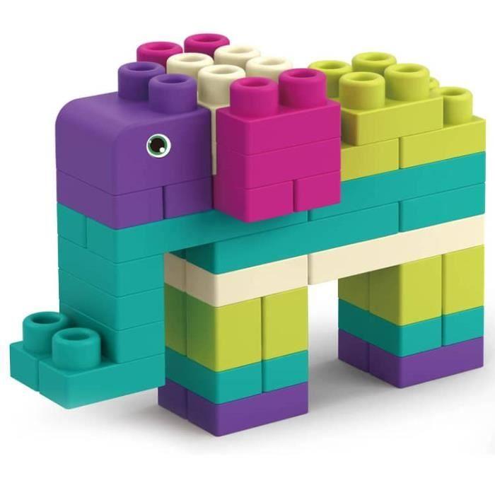 Мягкие строительные кирпичи 40 шт. Синий